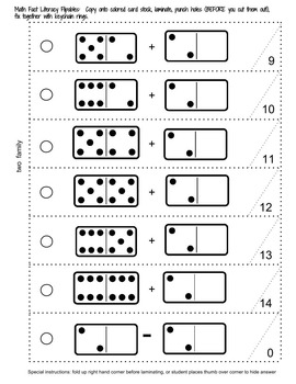 addition and subtraction fact family triangles no prep math worksheets