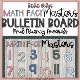 Multiplication Fact Bulletin Board and Fluency Awards | Bo