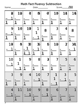 Preview of Math Fact Practice Addition