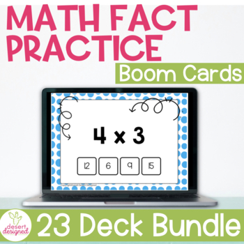 Preview of Math Facts Fluency Practice - Boom Cards Bundle