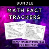 Math Fact Trackers [BUNDLE] | Data Trackers | Math Fluency Skills