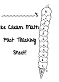 Math Fact Tracking Sheet - Ice Cream Scoops!