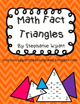 Preview of Math Fact Triangles