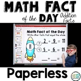 Math Fact of the Day Calendar Math 1st Grade Class Google 