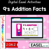 Math Facts Addition 9's Easel Activity