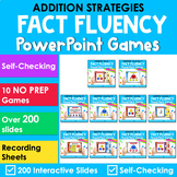Math Facts Addition Strategy PowerPoint Games {Bundle}
