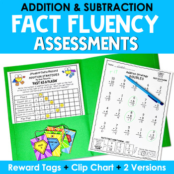 Preview of Math Facts Fluency Timed Tests Addition and Subtraction Strategy Assessments