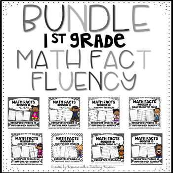 Preview of Math Facts BUNDLE Fact Fluency Addition and Subtraction facts