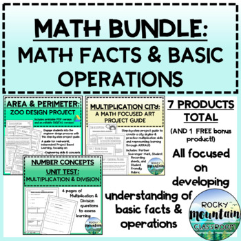 Preview of Math Facts - Basic Operations & Number Sense BUNDLE
