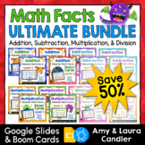 Math Facts Boom Cards and Google Slides Ultimate Bundle (S