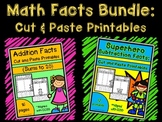 Math Facts Bundle: Cut and Paste Printables {Addition & Su