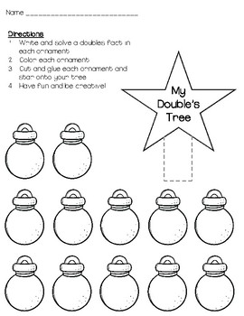 Math Facts Christmas Activity-Decorate a Tree by Jamboree of Learning