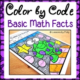 Math Facts Color by Number Additon and Subtraction