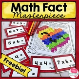 Math Facts Color by Number Multiplication FREEBIE