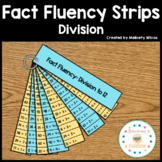 Math Fact Fluency Strips Division Flashcards