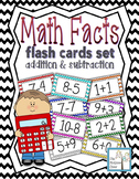 Math Facts Flash Cards Addition & Subtraction Set Color Coded