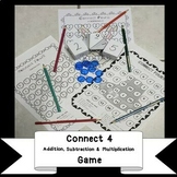 Dice Game for Math Centers - Addition, Subtraction, and Mu