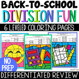 Back to School Coloring Pages Division Facts Activities & 