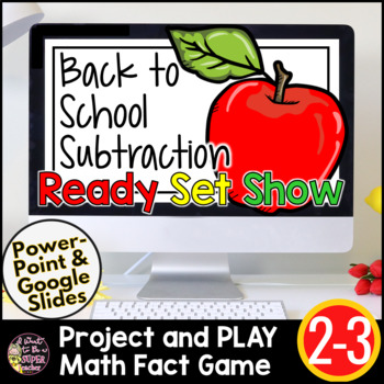 Preview of Math Facts Fluency Games | Fact Practice Subtraction | Back to School Math