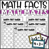 Math Facts Fluency Practice - Math Fact Mazes