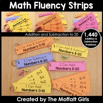 Preview of Math Facts Fluency Strips 