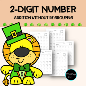 Preview of Math Facts Fluency Timed Tests, Double Digit Addition Without Regrouping