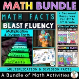Math Facts Fluency 3rd 4th Grade Centers Multiplication & 