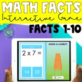 Math Facts Interactive Game - Digital Math Fact Practice - Spring Math Fluency