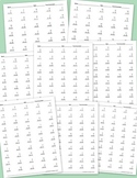 Math Facts Worksheets: Multiplication Bundle (50 per page,