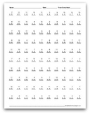 Math Facts Worksheets: Multiplication Review: 1-12 (100 pe