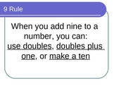 Math Facts Power Point for the Nine Rule for math fluency 