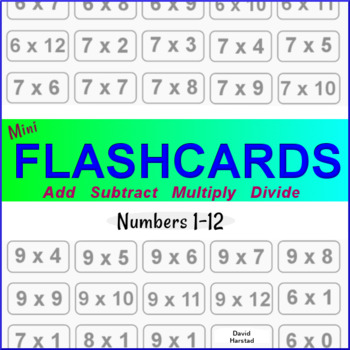 Math Facts Practice Flashcards By The Harstad Collection Tpt