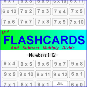 Preview of Math Facts Practice - Flashcards