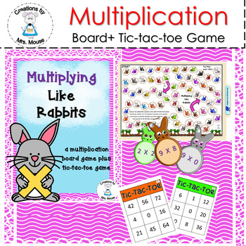 Preview of Math Facts Practice - Multiplying Like Rabbits Board Game