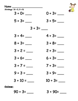 Math Facts Practice Sheets by Andrea Marchildon | TpT