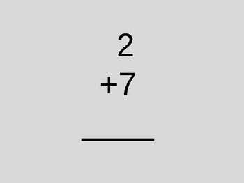 Preview of Math Facts- Simple Addition