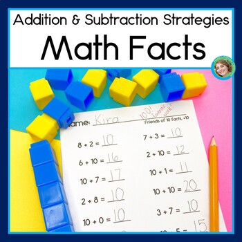 Preview of Math Facts Fluency 1st Grade Strategies & Timed Tests Addition and Subtraction