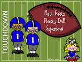 Math Facts Fluency Drills Superbowl Unit