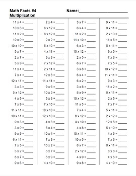 Math Facts Worksheet Generator - Sampler by The Educated Mind | TpT