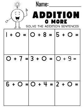 Math Facts Worksheets: Addition 1 - 20 by Bairds Brain Builders | TPT