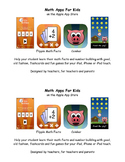 Math Facts and Number Building App Flyer