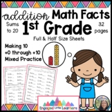 Math Facts for 1st Grade | Addition Worksheets | Sums to 2