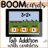 Math: Fall Addition with Counters: Boom Cards