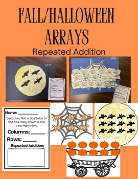 Preview of Math Fall/Halloween Craftivity: Repeated Addition, Arrays