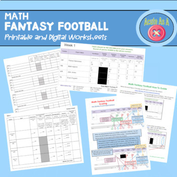 Preview of Math Fantasy Football and Math Bowl  