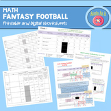 Math Fantasy Football and Math Bowl  