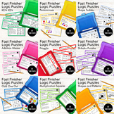 Math Fast Finisher Logic Puzzles - 180 Task Cards