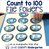 Counting to 100 Kindergarten Math File Folder Games with D