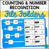 Math File Folder Games | Counting and Number ID | Special 