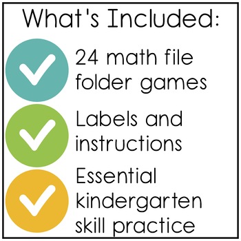 Math Task Boxes for Kindergarten: Set 1 - Katie Roltgen Teaching